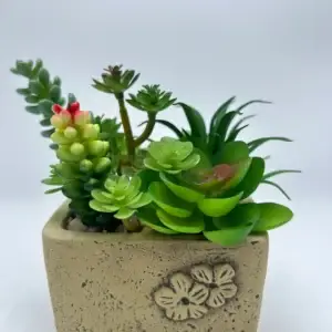 Artificial succulent arrangement