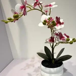 HD002-lifelike vaso orquídea artificial grande