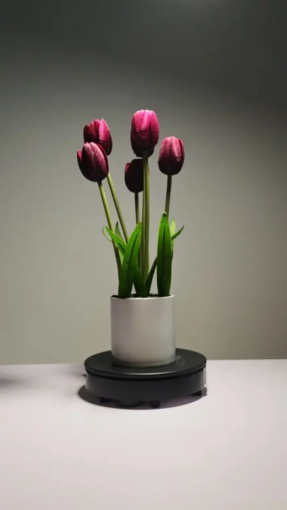 ZH0006 (4) - tulipanes morados artificiales en maceta ZH0006 (4) - tulipanes morados artificiales en maceta