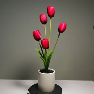 ZH0008 (6) profile - tulipanes artificiales rojos