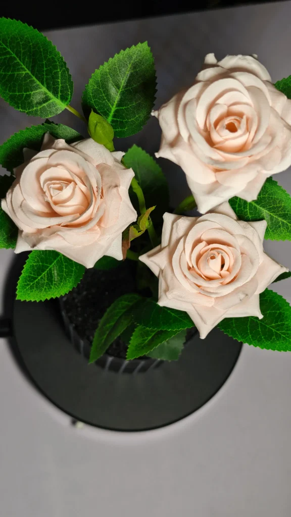 ZH0014 (6) - rosas artificiales blancas ZH0014 (6) - rosas artificiales blancas