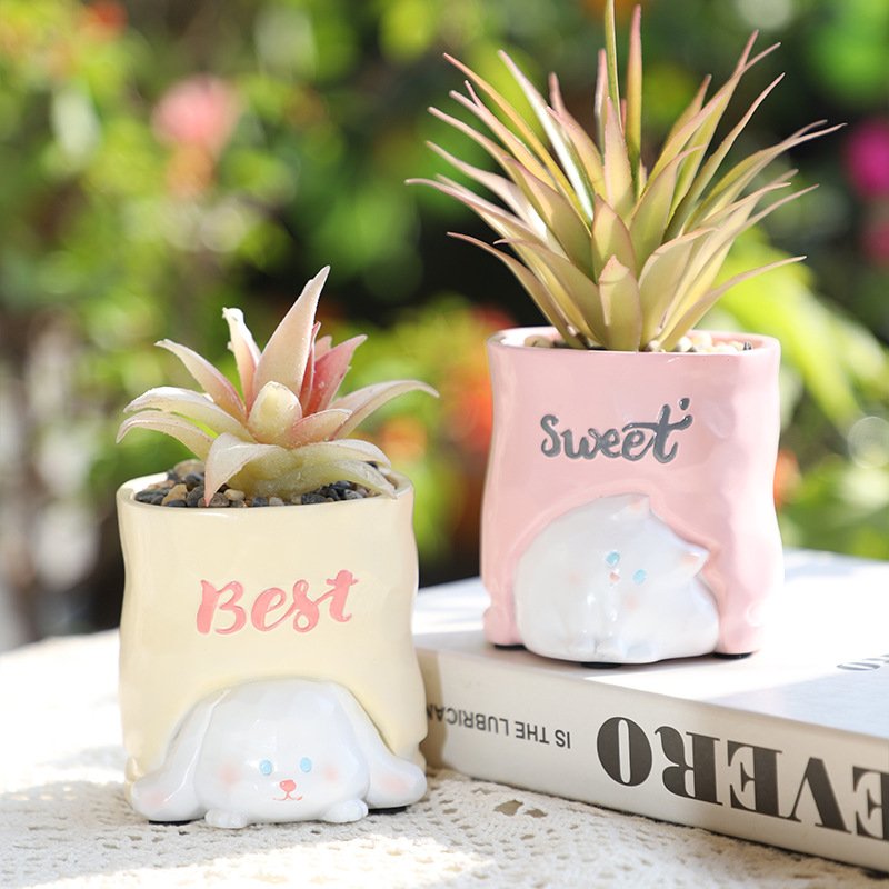 KT0021 (1) - Macetas Animales con Frases Positivas