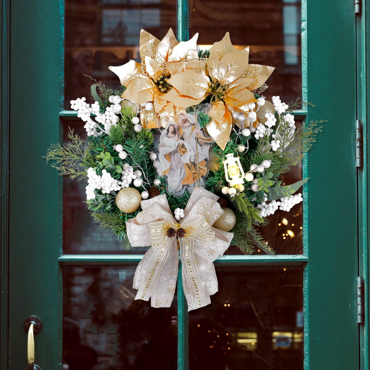 WCH0002 (4) - Corona de Navidad Religiosa