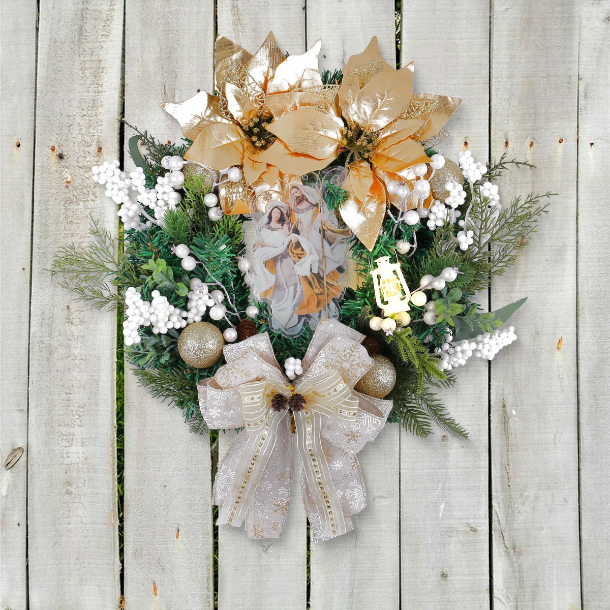 WCH0002 (6) - Corona de Navidad Religiosa