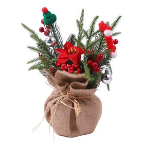 WCH0013 (4) profile - Arreglos Navideños con Poinsettias y Detalles Festivos