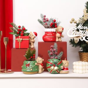 WCH0019 (1) profile - Macetas Navideñas de Osos en Cerámica